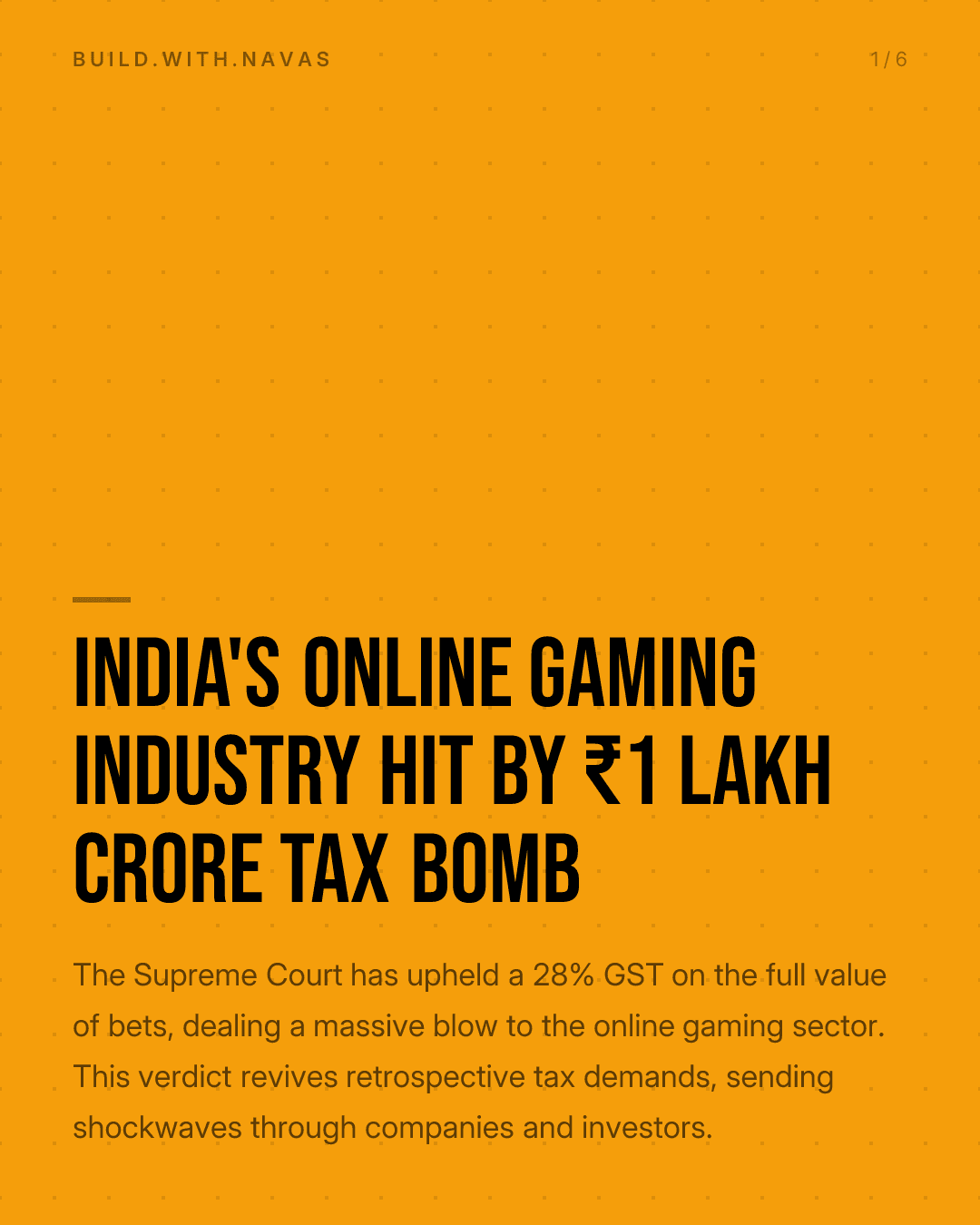 India's Online Gaming Industry Hit by ₹1 Lakh Crore Tax Bomb