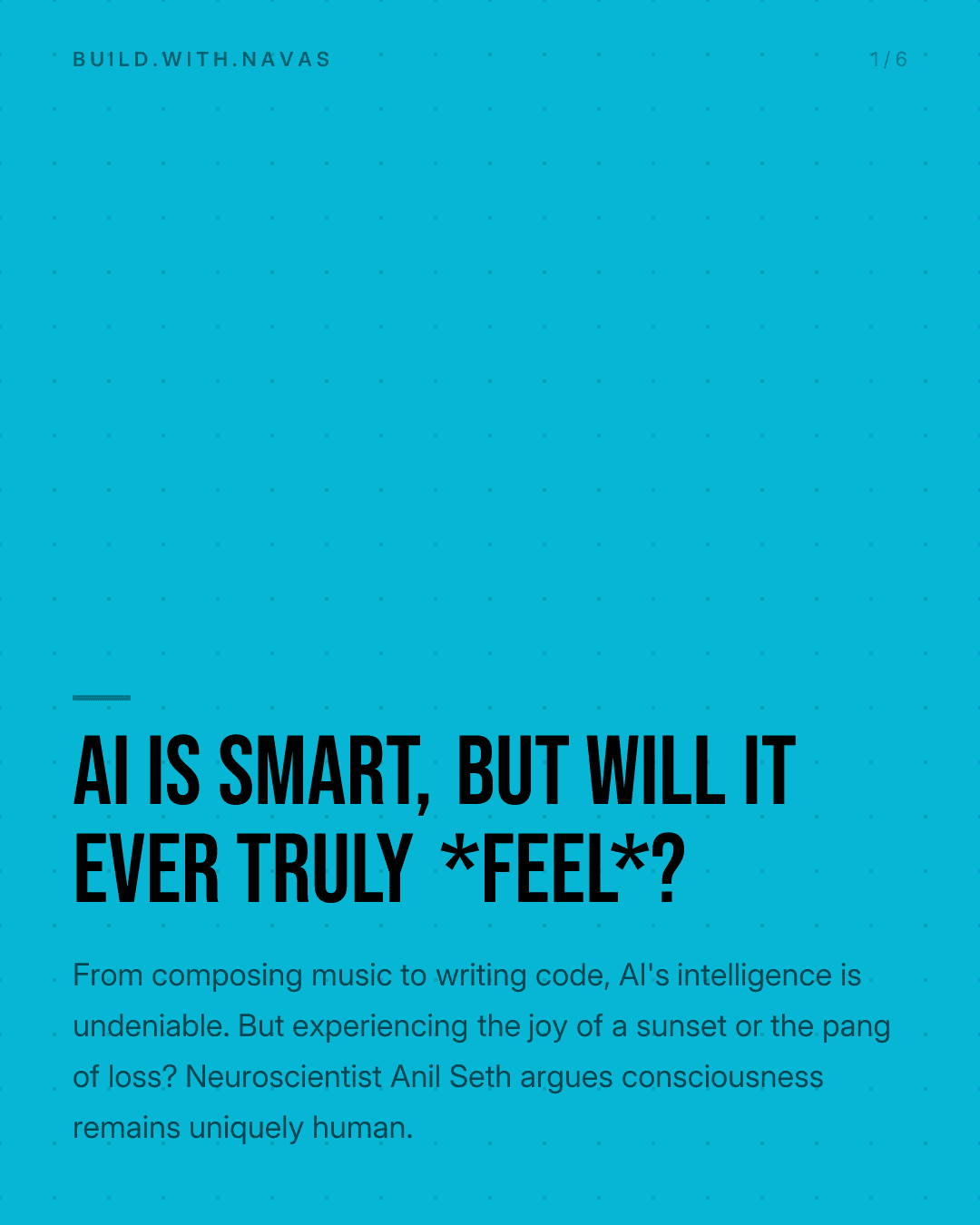 AI is smart, but will it ever truly *feel*?