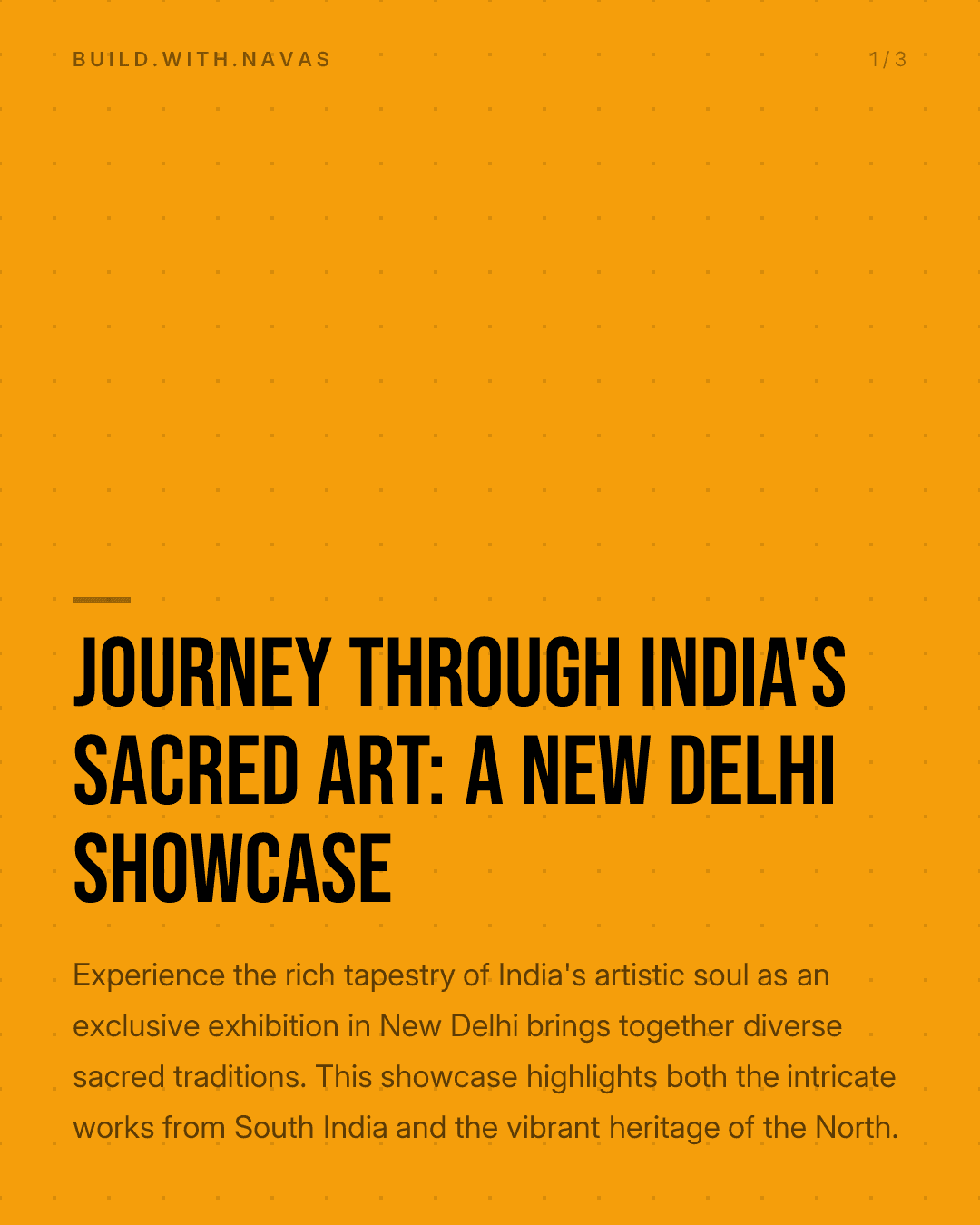 Journey Through India's Sacred Art: A New Delhi Showcase