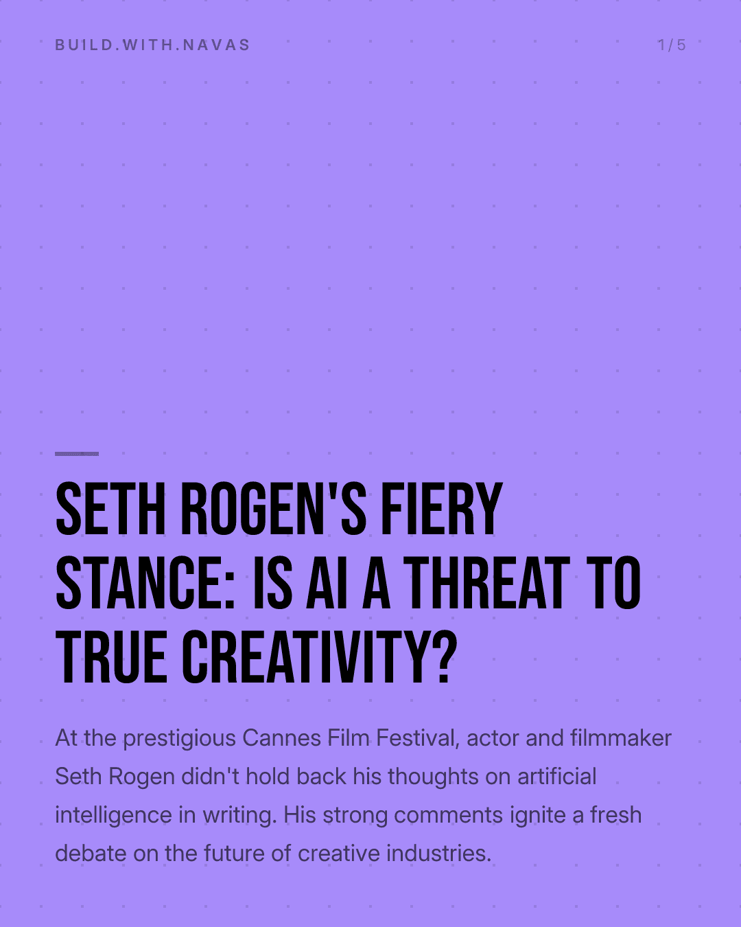 Seth Rogen's Fiery Stance: Is AI a Threat to True Creativity?