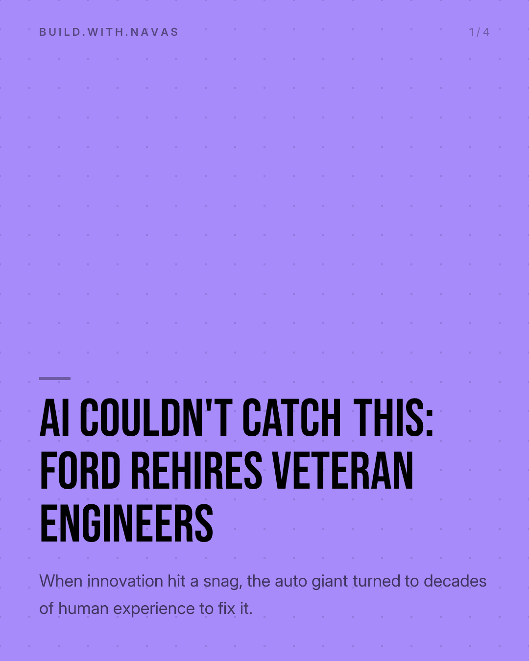AI Couldn't Catch This: Ford Rehires Veteran Engineers