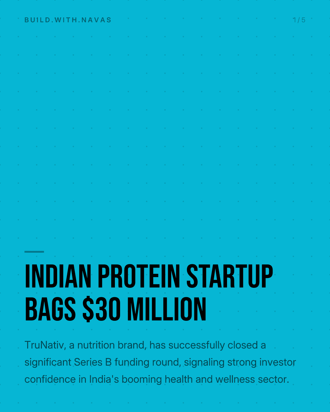 Indian Protein Startup Bags $30 Million