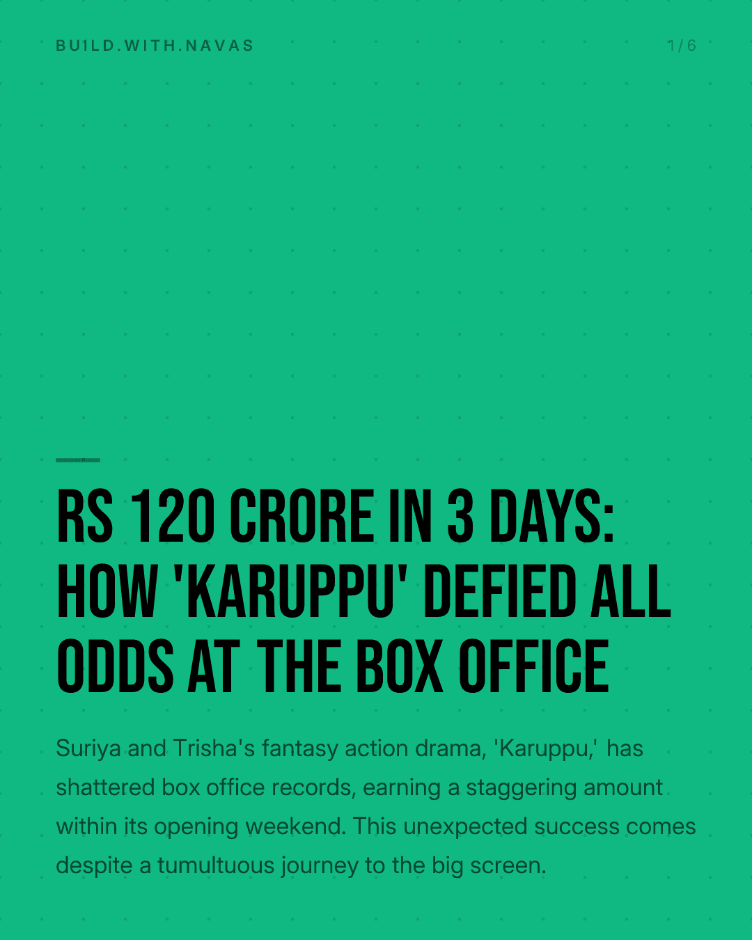 Rs 120 Crore in 3 Days: How 'Karuppu' Defied All Odds at the Box Office
