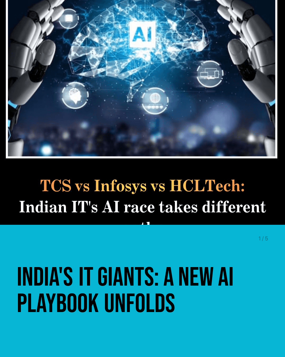 India's IT Giants: A New AI Playbook Unfolds